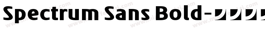 Spectrum Sans Bold字体转换